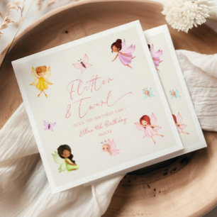 Flutter en Twirl Betoverd Fairy verjaardagsfeestje Servet