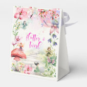 Flutter en twirl Fairy tuin waterverf verjaardag Bedankdoosjes (Achterkant)