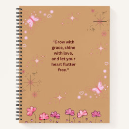 Flutter & Flourish: een tijdschrift voor positivit Notitieboek