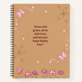 Flutter & Flourish: een tijdschrift voor positivit Notitieboek