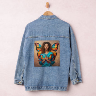 Flutter in Elegantie: Omarm vrijheid met onze bus Denim Jacket