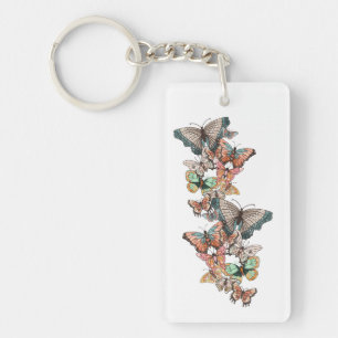 Flutter naar de lente sleutelhanger