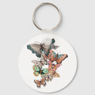 Flutter naar de lente sleutelhanger