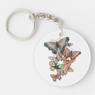 Flutter naar de lente sleutelhanger