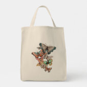 Flutter naar de lente tote bag (Achterkant)