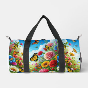 Flutter & pasvorm mooie vlindertuin plunjezak