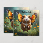 Flutter Paws: het cavia neemt de vlucht Kaart (Voorkant / Achterkant)