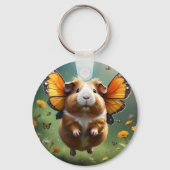 Flutter Paws: het cavia neemt de vlucht Sleutelhanger (Voorkant)
