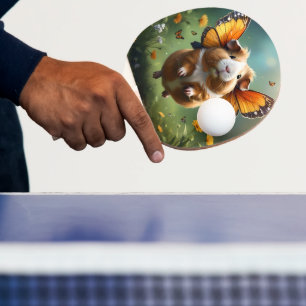 Flutter Paws: het cavia neemt de vlucht Tafeltennisbatje