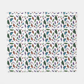 Flutterbies Fleece Deken (kies kleur) (Voorkant (Horizontaal))