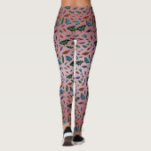 Flutterbies Leggings (Stamroze mix) (Achterkant)