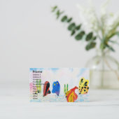 Flutterbies Visitekaartjes (Staand voorkant)