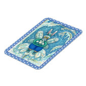 FLUTTERBUN WINTER WONDERLAND, FUNNY BUNNY RABBIT MAGNEET (Linkerzijde)