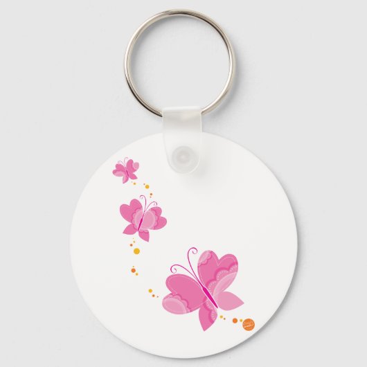 FLUTTERBY BUTTERFLIES : reeks drie 1 Sleutelhanger (Voorkant)