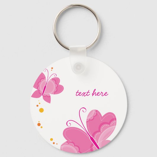 FLUTTERBY BUTTERFLIES : reeks drie 1 Sleutelhanger (Voorkant)