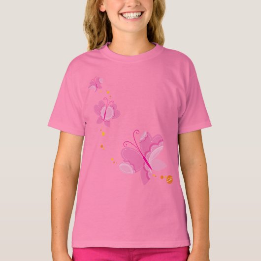 FLUTTERBY BUTTERFLIES : reeks drie 1 T-shirt (Voorkant)