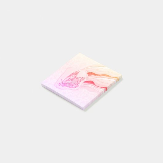 Flutterby Butterfly Post-it Opmerkingen Post-it® Notes (Schuin)