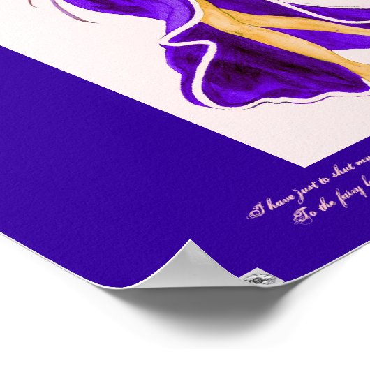 Flutterby Fae (Damson) Poster (Hoek)