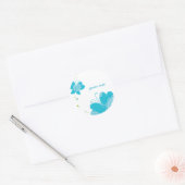 FLUTTERBY VLINDERS :: serie van drie 2 Ronde Sticker (Envelop)