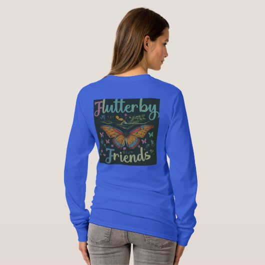 Flutterby Vrienden T-shirt (Achterkant volledig)