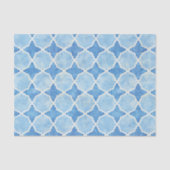 Flutterby Winter Geometric Blue Tissuepapier (Voorkant)