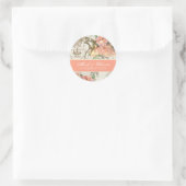 Flutterbyes 'n Rozen Elegante bruiloft Stickers (Tas)