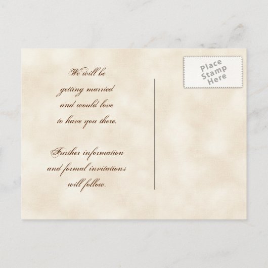 Flutterbyes 'n Tulpen Elegant Save the Date Kaart (Achterkant)