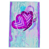 Flutterbys Valentijnse volkskunst ALLEEN MEDIUM Medium Cadeauzakje (Achterkant)