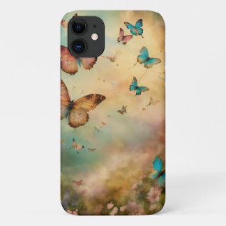 "Flutterende Elegantie: iPhone Case met Vlinder I