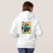 Flutterende Elegantie: Vlinder Hoodie (Achterkant volledig)