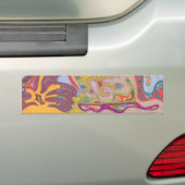 "FlutterFly Land" Abstract Bumpersticker (Op auto)