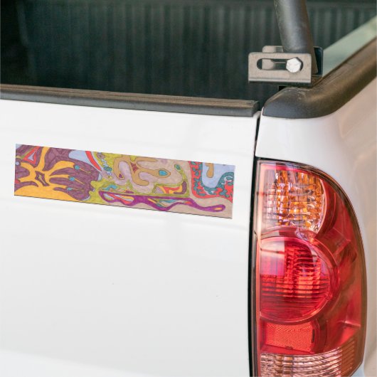 "FlutterFly Land" Abstract Bumpersticker (Op Truck)