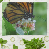 Fluttering Monarch Butterfly Keuken Handdoek (Gevouwen)