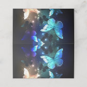 Fluttering Night Butterfly Afsprakenkaart (Buitenkant ongevouwen)