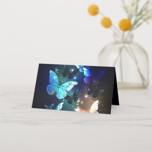 Fluttering Night Butterfly Afsprakenkaart (Achterkant)