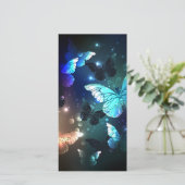 Fluttering Night Butterfly Bedankkaart (Staand voorkant)