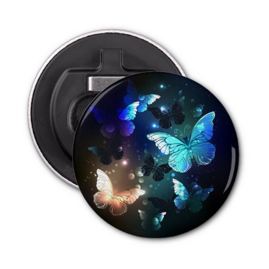 Fluttering Night Butterfly Button Flesopener (Voorkant)