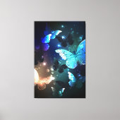 Fluttering Night Butterfly Canvas Afdruk (Voorkant)