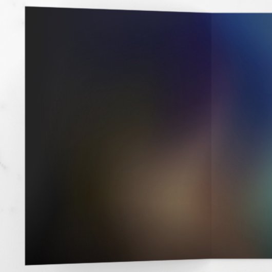 Fluttering Night Butterfly Drieluik Uitnodiging (Binnenzijde eerst)