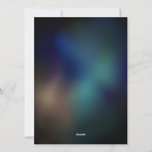 Fluttering Night Butterfly Feestdagenkaart (Achterkant)