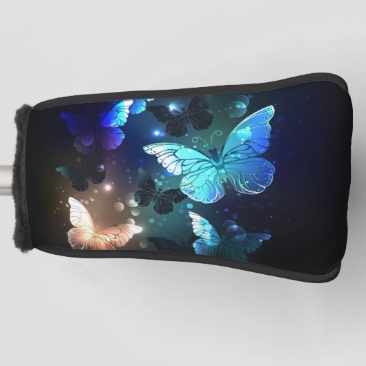 Fluttering Night Butterfly Golfheadcover (Voorkant)