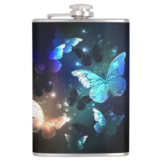 Fluttering Night Butterfly Heupfles (Voorkant)