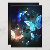 Fluttering Night Butterfly Kaart (Voorkant / Achterkant)