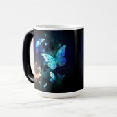 Fluttering Night Butterfly Magische Mok (Voorkant links)
