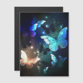 Fluttering Night Butterfly Magnetische Uitnodiging (Voorkant / Achterkant)