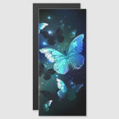 Fluttering Night Butterfly Magnetische Uitnodiging (Voorkant / Achterkant)