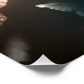 Fluttering Night Butterfly Perfect Poster (Hoek)