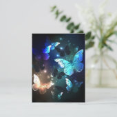 Fluttering Night Butterfly Save The Date (Staand voorkant)