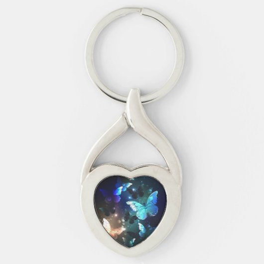 Fluttering Night Butterfly Sleutelhanger (Voorkant)