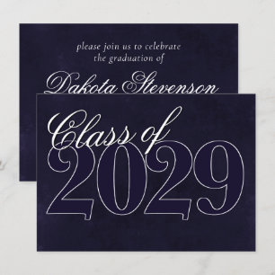 fluweel Afstudeerder   Midnight Indigo Paarse Jewe Kaart